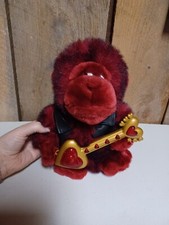 Vintage DAN DEE Valentines Singing Gorilla w/ Heart Shaped Guitar Plush