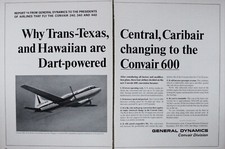 General Dynamics Convair Magazine Ad Plane Picture Aircraft Vtg Wall Art