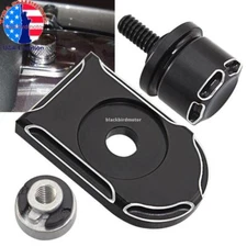 Black Motorcycle Accessories Parts Seat Bolt Tab Screw Kit For Harley Davidson