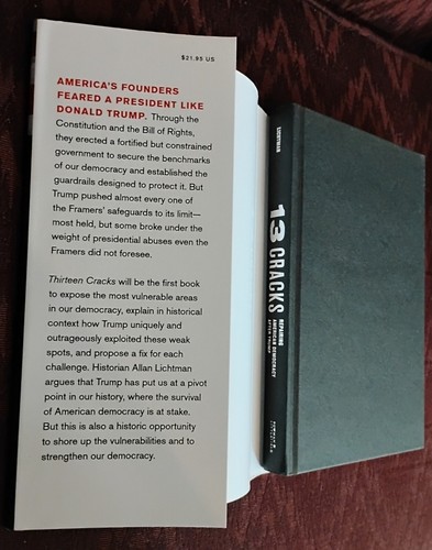 13 CRACKS Repairing American Democracy After Trump Hardcover Book by Allan J. Li - Picture 3 of 5
