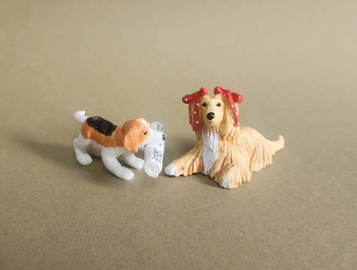 01_NEWFOUNDLAND, ROTTWEILER, AFGHAN, BEAGLE_PUPPY IN MY POCKET FIGURE TOY - Picture 5 of 6