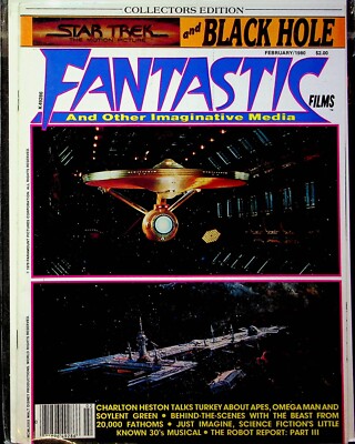 Fantastic Films Magazine Black Hole And Star Trek February 1980 042523R