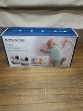 Babysense Split Screen Video Baby Monitor V43D w/2 PTZ Cameras NIB