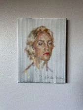 Portrait of a Contemporary Woman, Oil on Canvas, 12 x 9