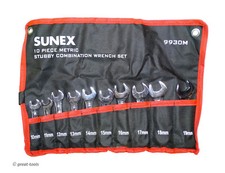 SUNEX TOOLS STUBBY COMBINATION WRENCH SET   m...