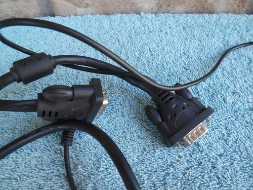 CAVO COMPUTER PC a monitor video CAVO 6 PIEDI VGA/SVGA CON CAVI AUDIO. - Foto 6 di 6