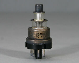 JAN 2C43 GE Lighthouse  Triode Vacuum Tube  1952 General 