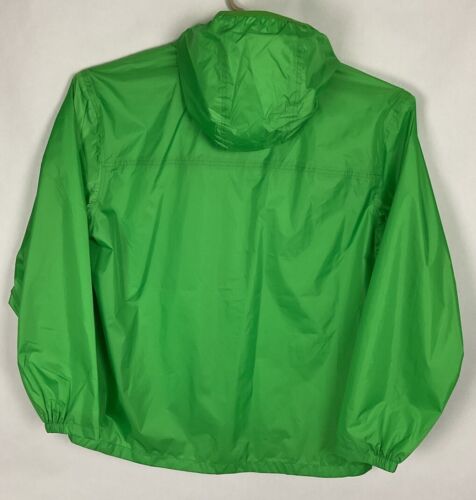 Lands' End Full Zip Packable Hooded Jacket Windbreaker Men’s Size XL Green NEW - Picture 5 of 15
