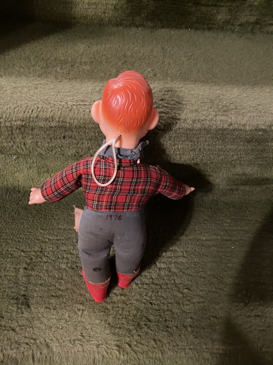 Vintage Howdy Doody Doll With Pull String Mouth And Stuffed Doll