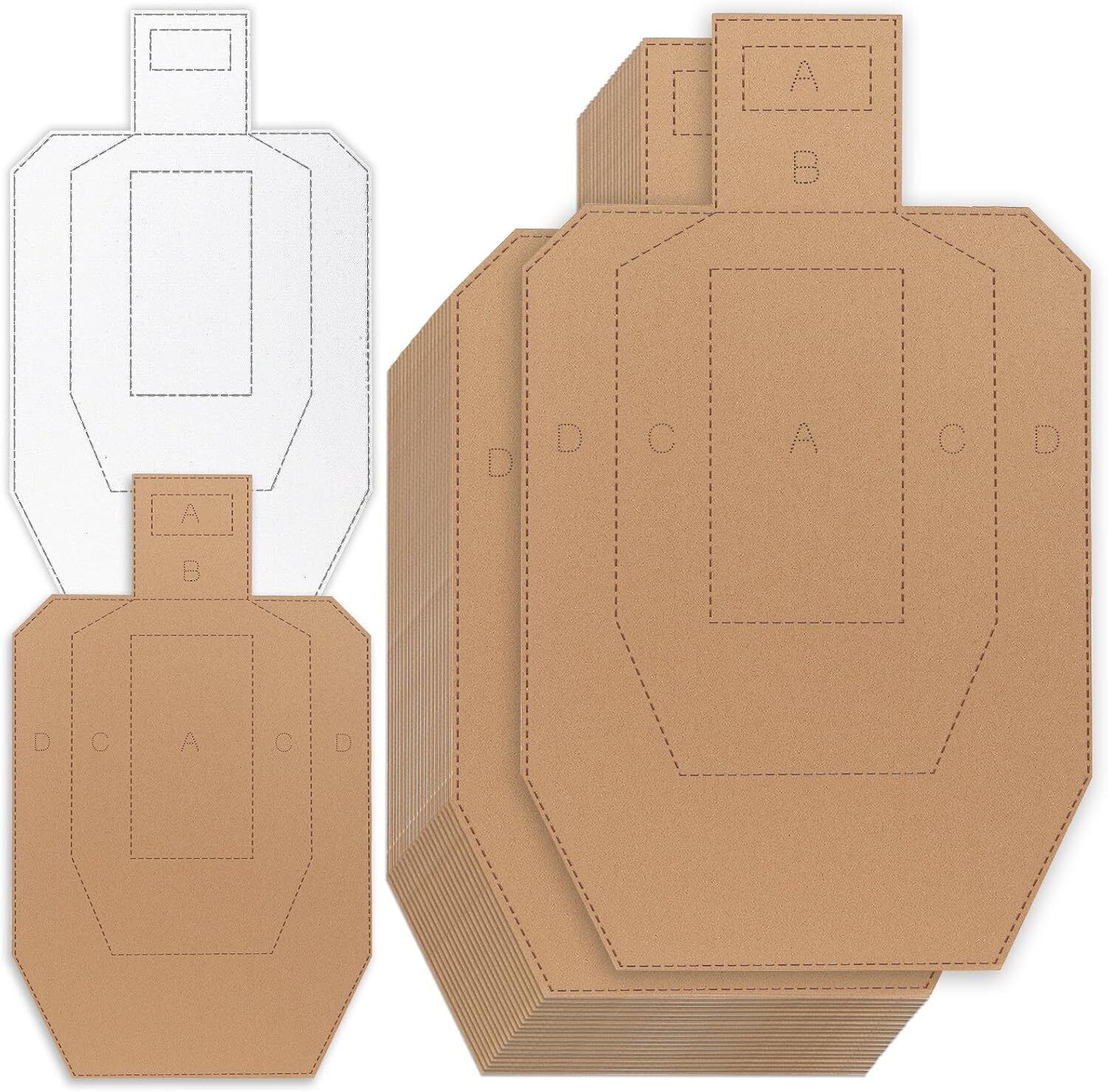 Shooting Targets for USPSA 30x18in Tactical Cardboard Targets for Practice Train