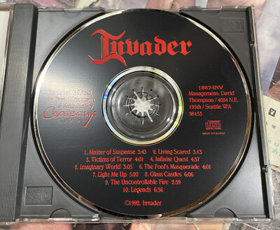 Invader Self Titled Autographed CD | eBay
