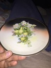 Vintage Antique Three Crown China Germany Porcelain Plate Pears & Blossoms guc — photo 3