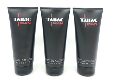  Tabac Original Man Shower Gel & Shampoo Duschgel für Körper, Haare 3x 200ml  