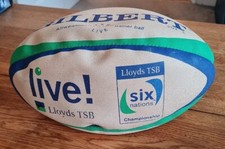 Rare Retro Gilbert Llyds Tsb Six Nations Rugby Ball