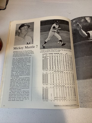 1967 NEW YORK YANKEES: Official Revised Yearbook: Mantle, Pepitone, Whitey Ford - 第 11/12 張圖片