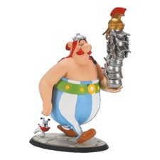 ASTERIX STATUE PVC OBELIX & PILE CASQUES 21 cm PLASTOY