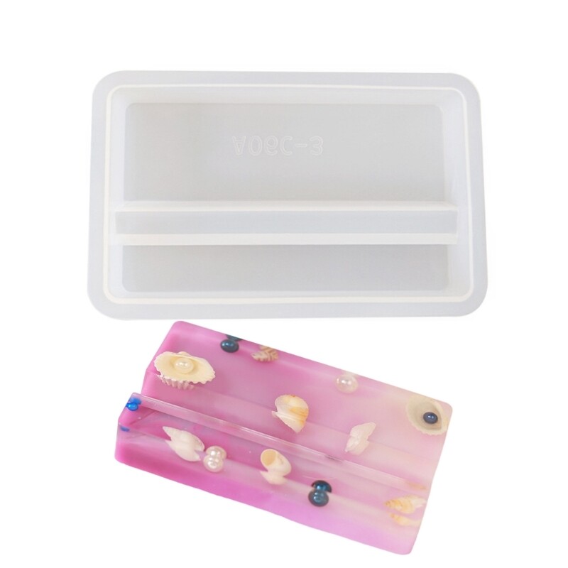 Silicone Casting Mold for DIY Epoxy Desktop Phone Holder
