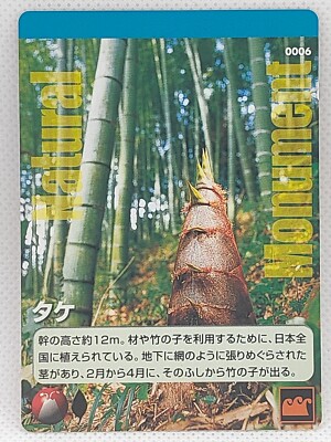 Bamboo   Kaiyodo Natural Monuments Parody Trading Card Japan【KaiyodoCard】