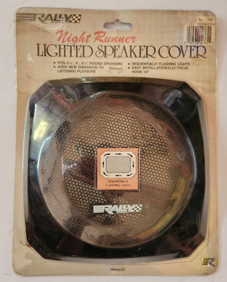 Rally ''Night Runner'' Lighted Speaker Grill Cover  Fits 5-1/4'', 6'', 6-1/4'' Round