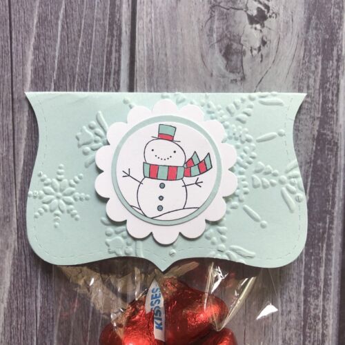 Christmas Snowman Top Treat Bag Handmade Christmas Candy Bag - Picture 4 of 9