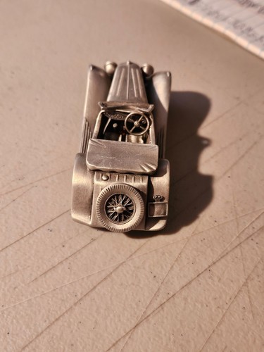 DANBURY MINT CLASSIC CARS OF THE WORLD 1:43 PEWTER 1936 JAGUAR SS/100 + COA - Picture 4 of 8