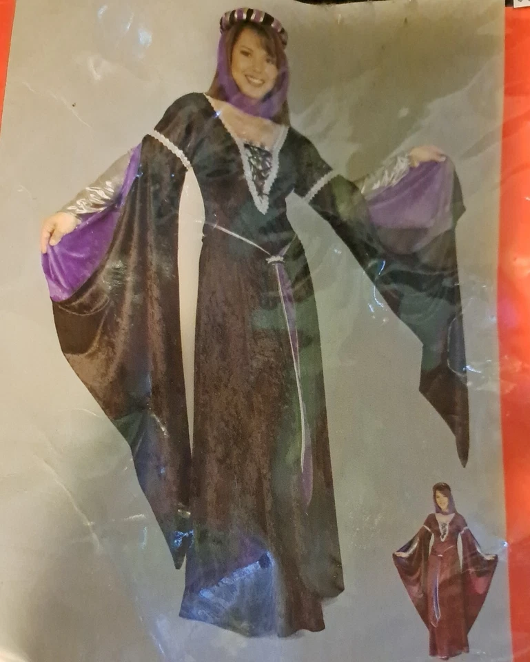 DISFRAZ HALLOWEEN HECHICERA DE CAMELLOTE TALLA ADULTO. Pequeño 7-9 Nuevo Foto 3 de 4