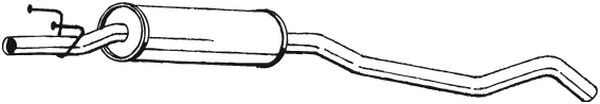 BOSAL 281-751 Middle Silencer for OPEL,VAUXHALL
