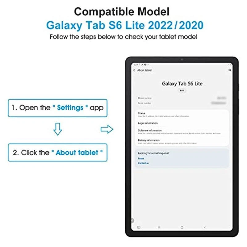 2PCS Tempered Glass Screen Protector Film For Samsung Tab S6 Lite 10.4 P610 P615 - Image 2 of 4