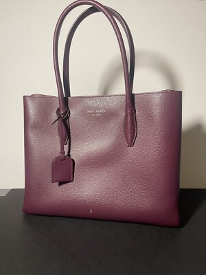 Radiate Elegance with the Kate Spade Eva Medium Satchel Plum and Pink  Perfecti