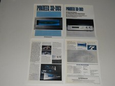 Pioneer Reverb Amplifier SR-303 Brochure '80 4 pg+Specs, Info, Articles