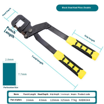 Pliers Plaster Drywall Tools Metal Stud Crimper Aluminum Alloy Ceiling Punching