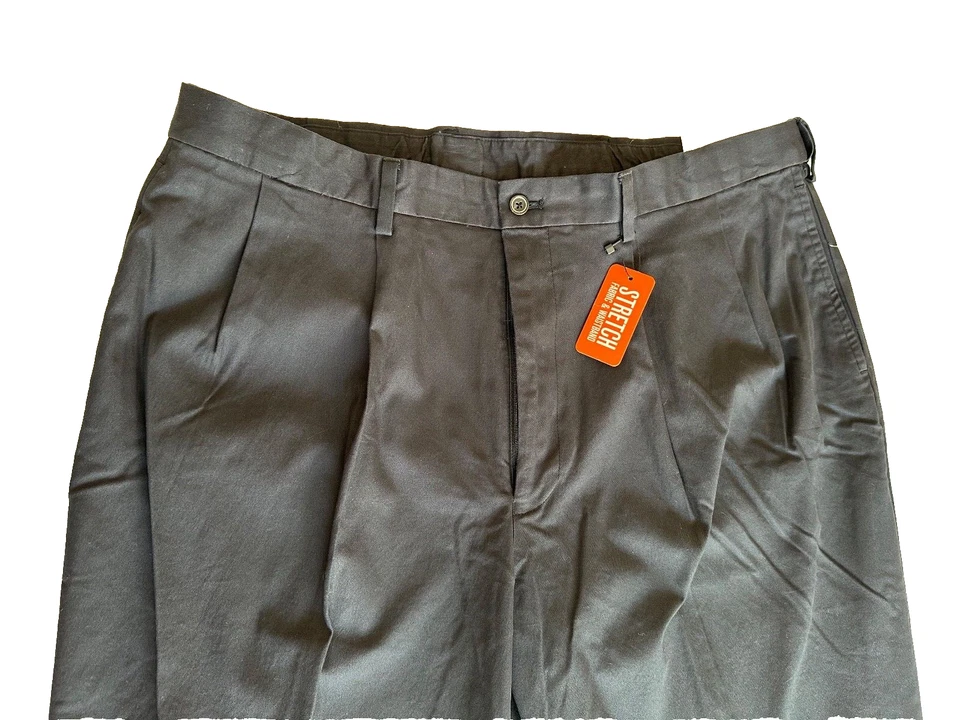 Dockers Black Signature Pleated Dress Pant Straight Fit Pant Size W38 X L34 - Image 3 of 4