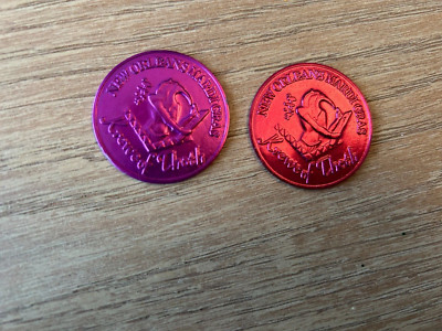 2024 THOTH MARDI GRAS DOUBLOONS SET RARE NEW ORLEANS PURPLE RED GRAND