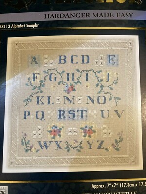 Studio B Anchor Hardanger Made Easy Alphabet Sampler 28113 New