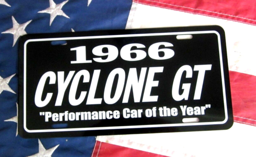 1966 Mercury CYCLONE GT License plate tag 66 Comet Muscle car Performance