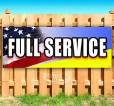 FULL SERVICE Advertising Vinyl Banner Flag Sign Many Sizes MECHANIC REPAIRMAN