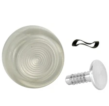 68~77 Bronco 68~70 Mustang Window Crank Knob Retainer Washer Kit Clear 3 Pieces