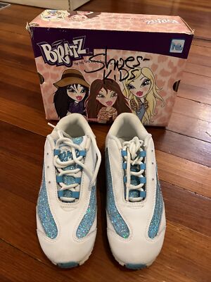Bratz Kids' Blue Glitter Shoes Size 2