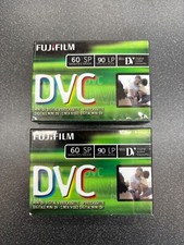 Two New FUJIFILM Mini DV Digital Video Cassette DVM60 - 60 Min. SP 90 Min. LP