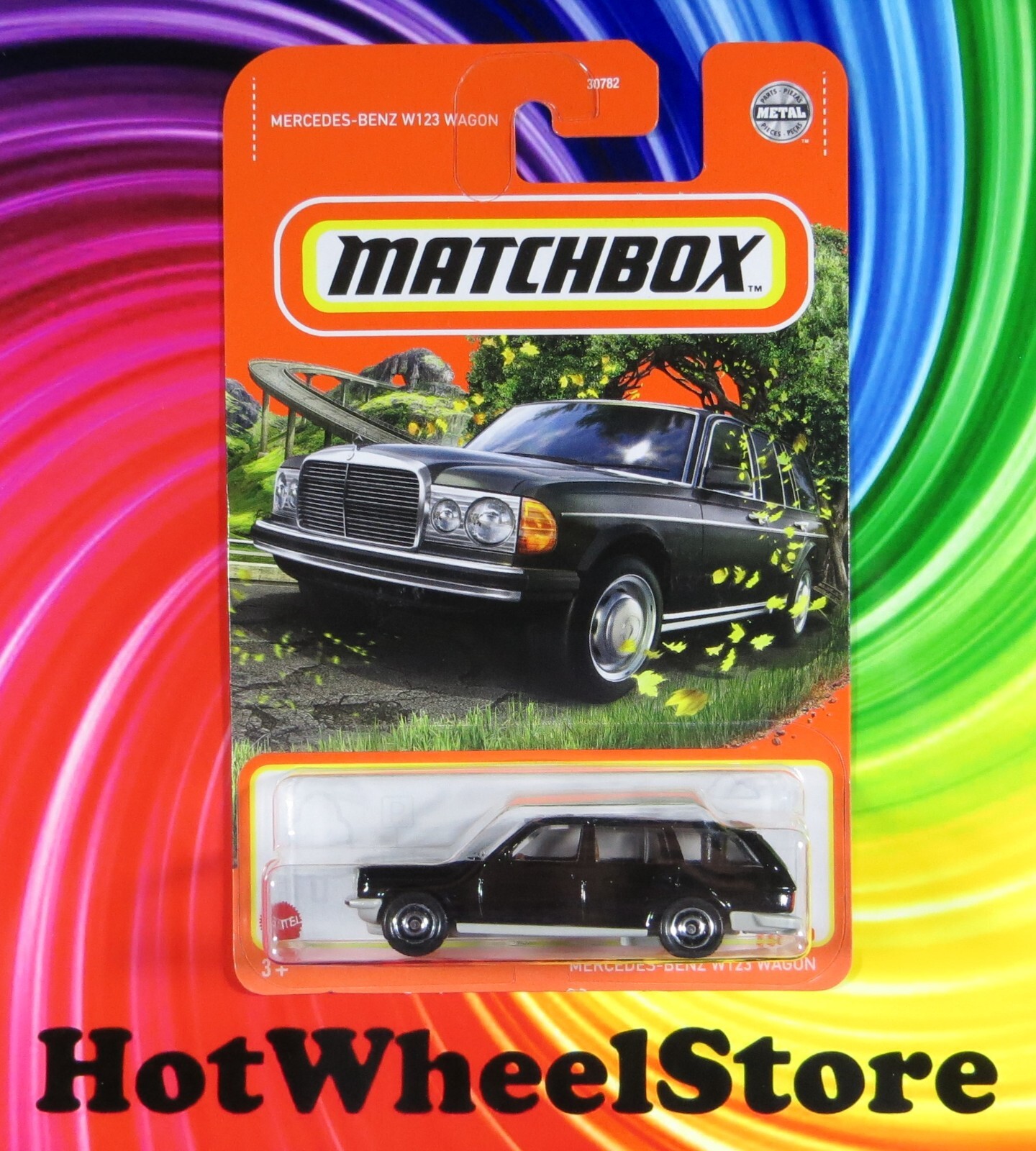 2022 Matchbox   Black    MERCEDES-BENZ W123 WAGON   Highway   MB8-120922