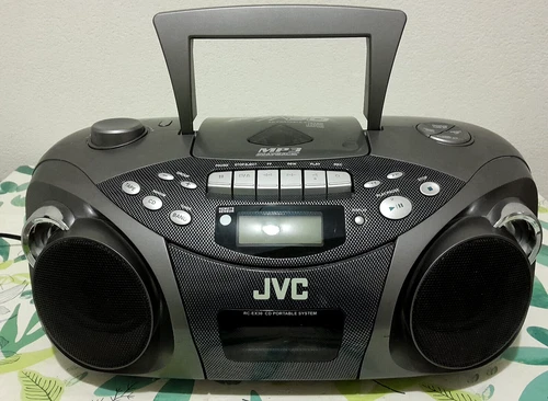 JVC RCEX30 Portable Radio MP3 CD Cassette Player Boombox Vintage Boombox