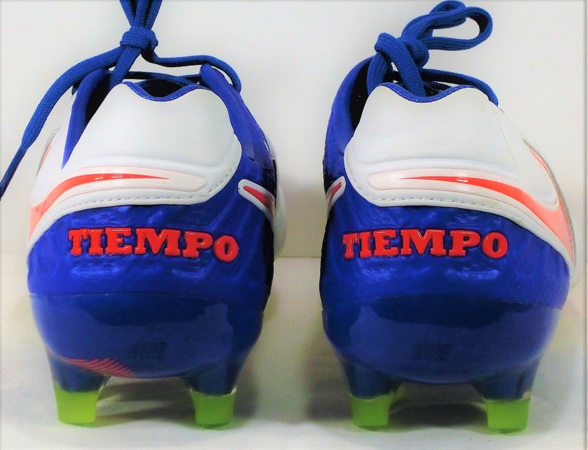 Nike Tiempo Legend VI FG ACC Blue White Women Soccer Cleats Sz 6