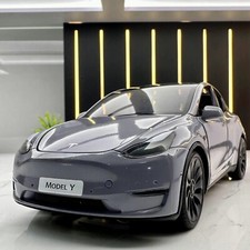 Tesla Model Y alloy model car 1:24 gray