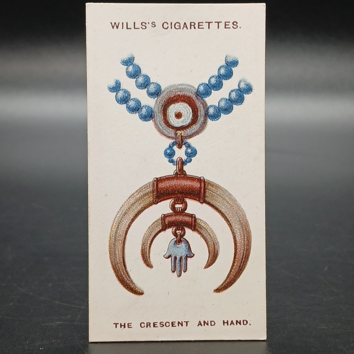 crescent tobacco 1923 Lucky Charms THE CRESCENT & HAND Antique Will's Tobacco Cigarette Card