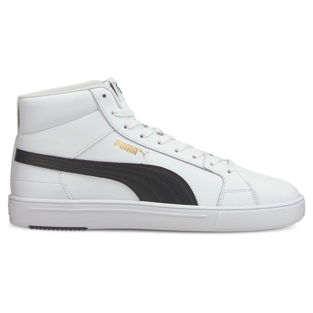 Puma Serve Pro Lite High Top  Mens Black, White Sneakers Casual Shoes 38209501