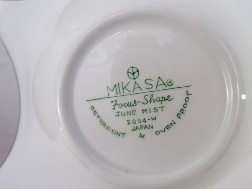 Three Mikasa Focus Shape Cereal Salad Soup Bowls June Mist Floral Japan 6.75" - Picture 2 of 7