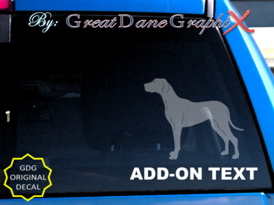 ''ADD-ON'' to Decal -Text, Name, Breed etc. Vinyl Decal Sticker -READ DESCRIPTION!