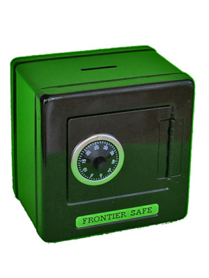 Black Metal Kid Coin Safe Piggy Bank Cash Box W/ Combination Lock 5.25 ...