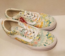 New Vans Ward Psychedelic Tie Dye Skate Casual Low Top Sneaker Shoes Womens Sz 7