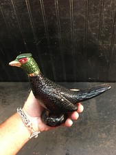 Vintage Avon Pheasant Figural Aftershave Decanter Glass Bottle — listing 4
